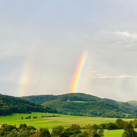 Atemberaubender Ausblick Mit Premium-Wanderwegen Vor Der Haustuer Apartamento Albstadt Exterior foto