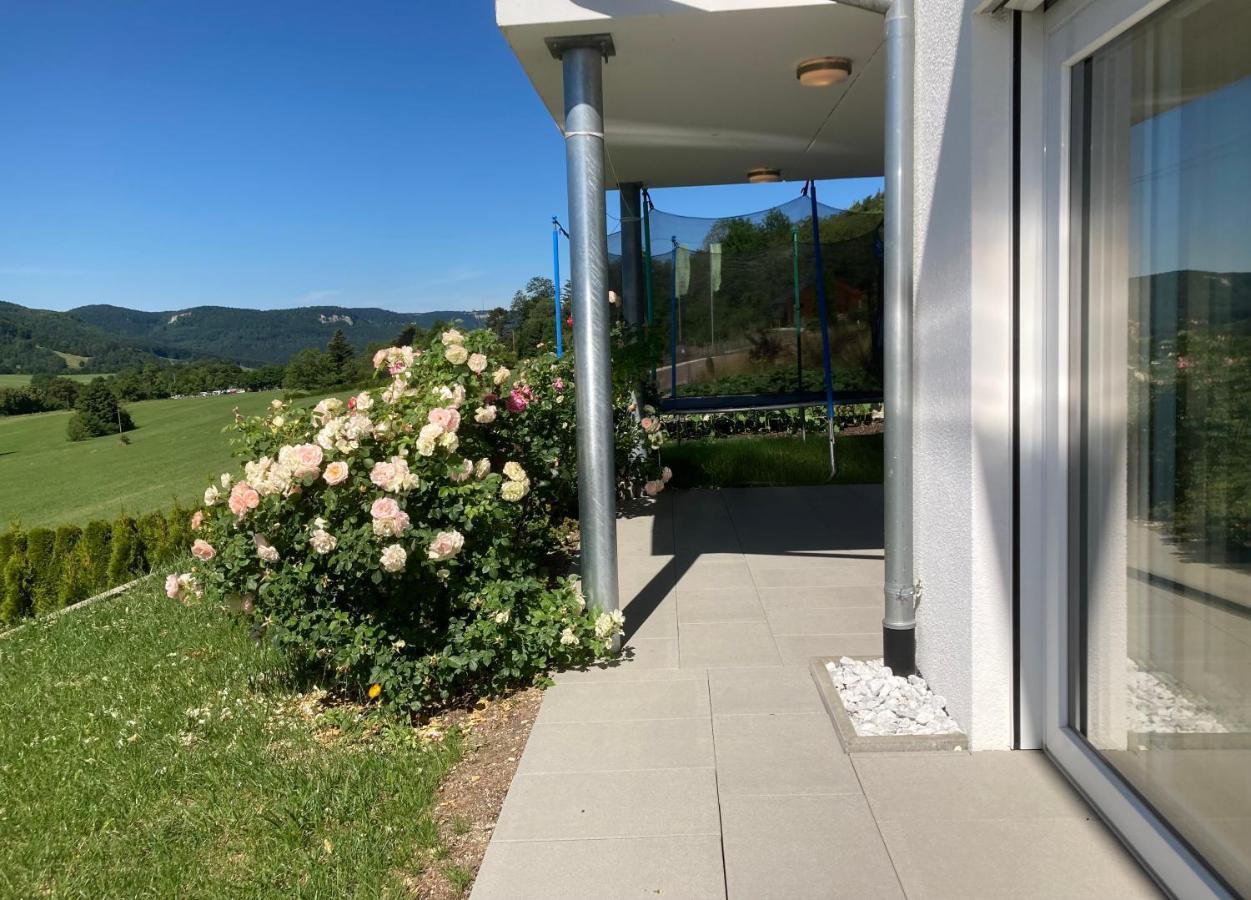Atemberaubender Ausblick Mit Premium-Wanderwegen Vor Der Haustuer Apartamento Albstadt Exterior foto